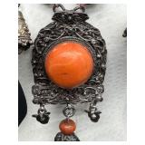 Antique 19th Century Turquoise and Coral Necklace