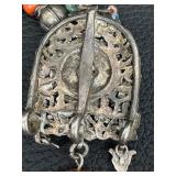 Antique 19th Century Turquoise and Coral Necklace