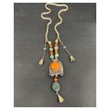 Antique 19th Century Turquoise and Coral Necklace