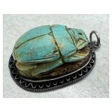 Vintage Egyptian Scarab Pendant