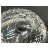 Waterford Glandore Criss Cross Pattern Crystal Vase and Candle Holder