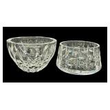 Kosta Boda Crystal Bowl and a Waterford Crystal Bowl