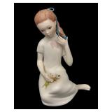 Two Vintage Porcelain Cybis Figurines including Cybis Thumbelina Figurine