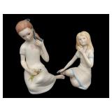Two Vintage Porcelain Cybis Figurines including Cybis Thumbelina Figurine