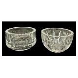 Crystal Orrefors Bowl & Crystal Kosta Boda Opus Cut Crystal Bowl