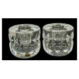 2 Kosta Boda Sweden Ann Goran Warff Design Candle Holders