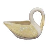Vintage Belleek Swan Figurine / Vintage Belleek Swan Creamer