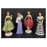 Set of Four Vintage Goebel Unity Series Figurines
