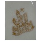 Two Belleek Porcelain Swan Figurines