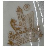 Two Belleek Porcelain Swan Figurines