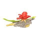 Vintage Boehm Porcelain Rose Figurine