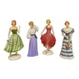 Set of Four Vintage Goebel Unity Series Figurines