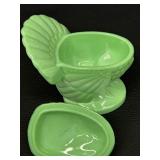 Martha Stewart LE Smith Jadeite Green Lidded Turkey Dish