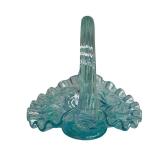 Vintage Four Vintage Fenton Glass Baskets including a Vintage Cobalt Blue Glass Fenton Basket