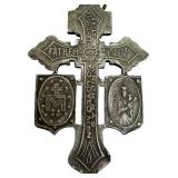 Vintage Sterling Silver Pardon Crucifix w/Miraculous and St. Benedict Medals