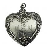 Vintage Wallace Sterling Silver Heart Shaped Pendant