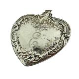 Vintage Wallace Sterling Silver Heart Shaped Pendant