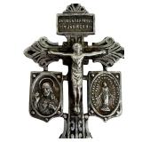 Vintage Sterling Silver Pardon Crucifix w/Miraculous and St. Benedict Medals