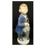 Royal Copenhagen Boy with Umbrella Figurine 4526