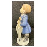 Royal Copenhagen Boy with Umbrella Figurine 4526