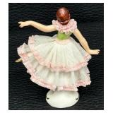 Vintage Fancy Lady Figurines by Dresden