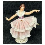 Vintage Fancy Lady Figurines by Dresden
