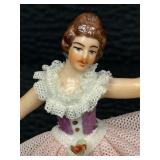 Vintage Fancy Lady Figurines by Dresden