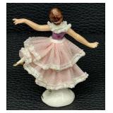 Vintage Fancy Lady Figurines by Dresden
