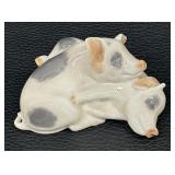 Vintage Royal Copenhagen Pair of Sleeping Pigs #683
