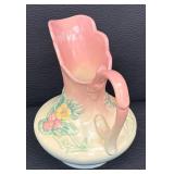 Vintage Wildflower Blue and Pink Hull Ewer and Vintage Hull Magnolia Ewer and Collector