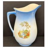 Beautiful Vintage Wash Basin, Pitcher and Covered Soap Dish