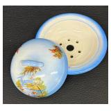 Beautiful Vintage Wash Basin, Pitcher and Covered Soap Dish