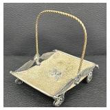 Vintage Simpsons Hall Miller Silver Plated Brides Basket