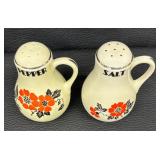 Vintage Halls Red Poppy Salt and Pepper Shakers