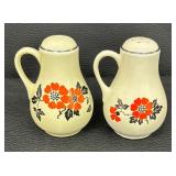 Vintage Halls Red Poppy Salt and Pepper Shakers