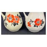 Vintage Halls Red Poppy Salt and Pepper Shakers