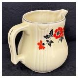 Vintage Halls Red Poppy Pitcher