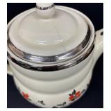 Vintage Halls Red Poppy Pitcher, Pot, Creamer Pitcher and Sugar Dish