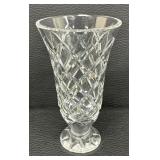 Three Elegant Waterford Crystal Vases including a Waterford Kinsdale Crystal Footed Floral Vase