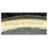 Set of Six Vintage Sterling Silver Rimmed Coasters by Birks