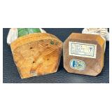 Two Vintage Hand Carved Wood Physician Figurines by Toriart and More