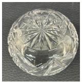 Antique Crystal Sterling Silver Lidded Vanity Jar