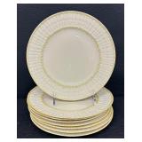 Vintage Belleek Limpet Pattern Plates and Platter Third Black Mark