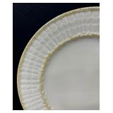 Vintage Belleek Limpet Pattern Plates and Platter Third Black Mark