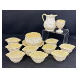 Vintage Belleek Dish, Saucer, Creamer Pitcher, Nut Dishes and More / Belleek Dishes Third Black Mark