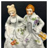 Antique Hand Painted Victorian Figurine