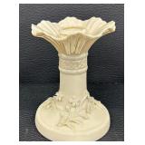 Pair of Belleek Celtic Parian China Candleholders Third Black Mark
