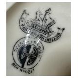 Pair of Belleek Celtic Parian China Candleholders Third Black Mark