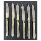 Vintage Spreaders, Spoons, Sterling Silver and Glass Divided Dish, Sterling Silver Lidded Etched Glass Sugar or Jam Jar / Dish