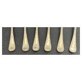 Vintage Spreaders, Spoons, Sterling Silver and Glass Divided Dish, Sterling Silver Lidded Etched Glass Sugar or Jam Jar / Dish